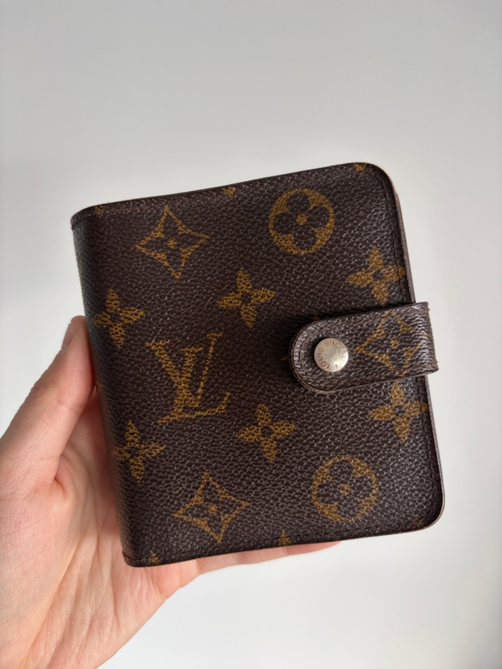 Louis Vuitton Monogram Canvas Card Holder - Dark Brown & Tan